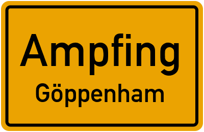 Straßenverzeichnis Ampfing Göppenham