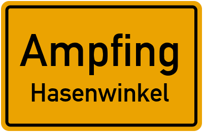 Straßenverzeichnis Ampfing Hasenwinkel