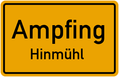 Straßenverzeichnis Ampfing Hinmühl