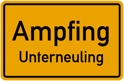 Straßenverzeichnis Ampfing Unterneuling