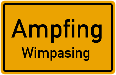Straßenverzeichnis Ampfing Wimpasing