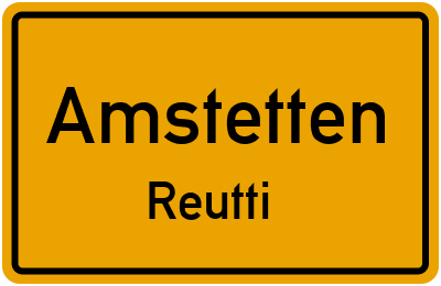 Straßenverzeichnis Amstetten Reutti
