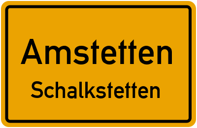 Straßenverzeichnis Amstetten Schalkstetten