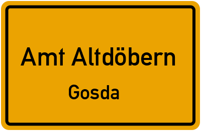 Straßenverzeichnis Amt Altdöbern Gosda