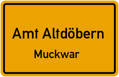 Straßenverzeichnis Amt Altdöbern Muckwar