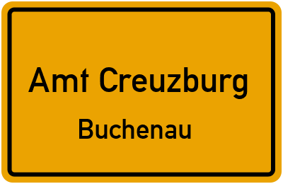 Straßenverzeichnis Amt Creuzburg Buchenau