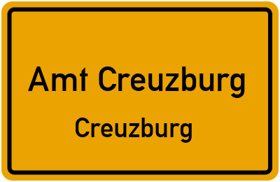 Straßenverzeichnis Amt Creuzburg Creuzburg
