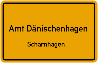 Straßenverzeichnis Amt Dänischenhagen Scharnhagen