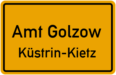 Straßenverzeichnis Amt Golzow Küstrin-Kietz
