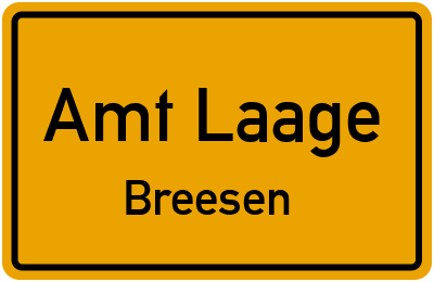 Straßenverzeichnis Amt Laage Breesen