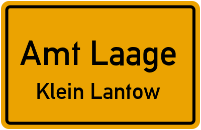 Straßenverzeichnis Amt Laage Klein Lantow