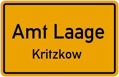 Straßenverzeichnis Amt Laage Kritzkow