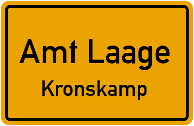 Straßenverzeichnis Amt Laage Kronskamp