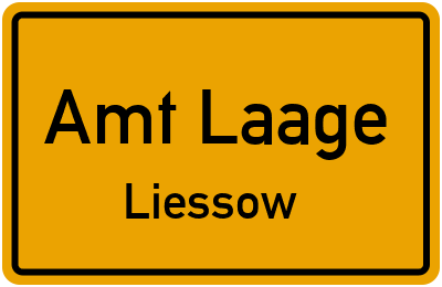 Straßenverzeichnis Amt Laage Liessow