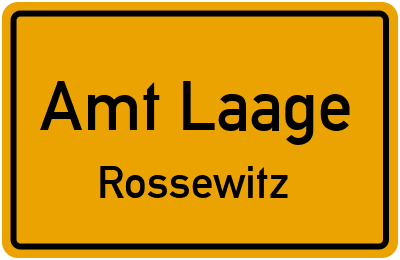 Straßenverzeichnis Amt Laage Rossewitz