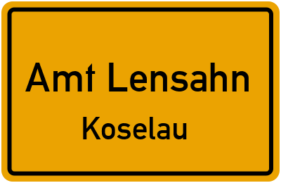 Straßenverzeichnis Amt Lensahn Koselau