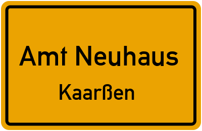 Straßenverzeichnis Amt Neuhaus Kaarßen