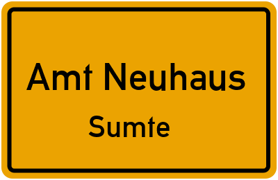 Straßenverzeichnis Amt Neuhaus Sumte