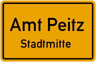 Straßenverzeichnis Amt Peitz Stadtmitte