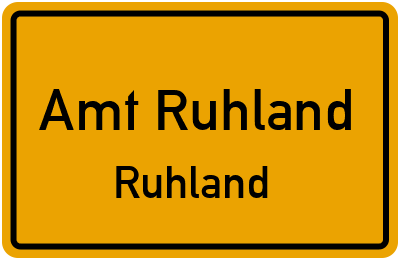 Straßenverzeichnis Amt Ruhland Ruhland