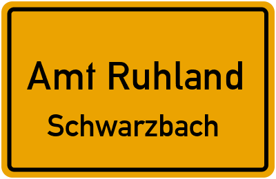 Straßenverzeichnis Amt Ruhland Schwarzbach