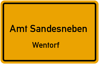 Straßenverzeichnis Amt Sandesneben Wentorf