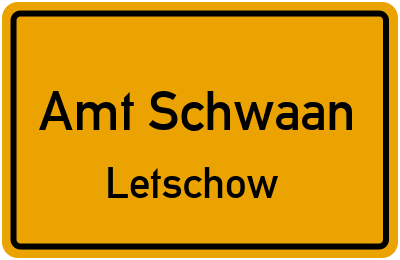 Straßenverzeichnis Amt Schwaan Letschow
