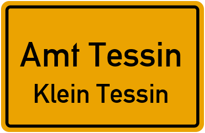 Straßenverzeichnis Amt Tessin Klein Tessin