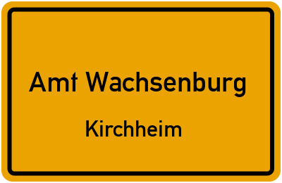 Straßenverzeichnis Amt Wachsenburg Kirchheim