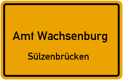 Straßenverzeichnis Amt Wachsenburg Sülzenbrücken