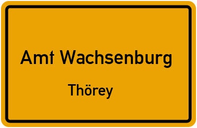 Straßenverzeichnis Amt Wachsenburg Thörey