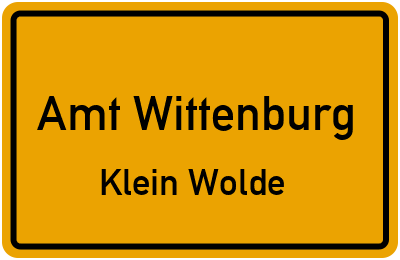 Straßenverzeichnis Amt Wittenburg Klein Wolde