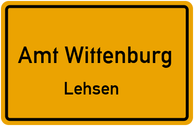 Straßenverzeichnis Amt Wittenburg Lehsen