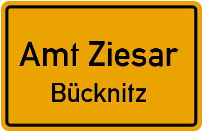 Straßenverzeichnis Amt Ziesar Bücknitz