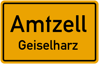 Ortsschild Amtzell Geiselharz