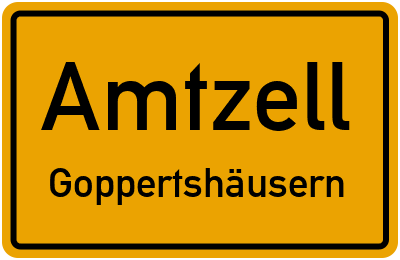 Ortsschild Amtzell Goppertshäusern