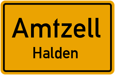 Ortsschild Amtzell Halden
