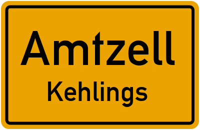 Ortsschild Amtzell Kehlings