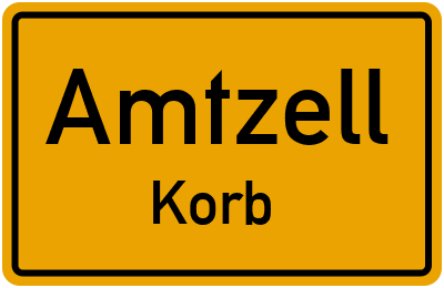Straßenverzeichnis Amtzell Korb