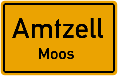 Ortsschild Amtzell Moos
