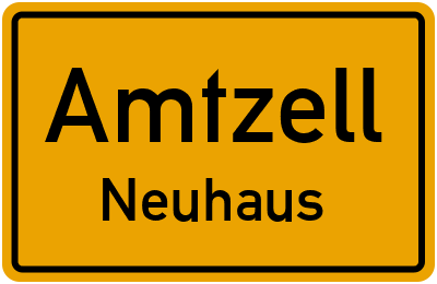 Ortsschild Amtzell Neuhaus