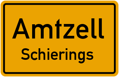 Ortsschild Amtzell Schierings