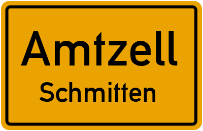 Ortsschild Amtzell Schmitten