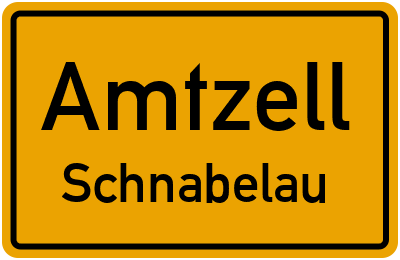 Ortsschild Amtzell Schnabelau