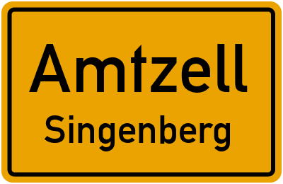 Ortsschild Amtzell Singenberg