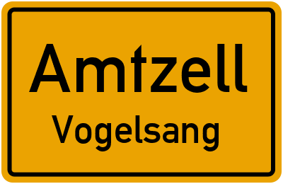 Ortsschild Amtzell Vogelsang
