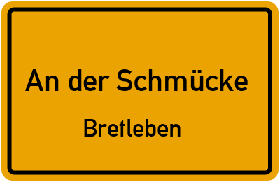 Straßenverzeichnis An der Schmücke Bretleben