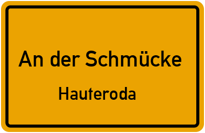 Straßenverzeichnis An der Schmücke Hauteroda