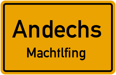 Straßenverzeichnis Andechs Machtlfing