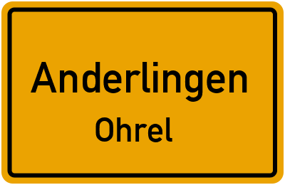 Straßenverzeichnis Anderlingen Ohrel